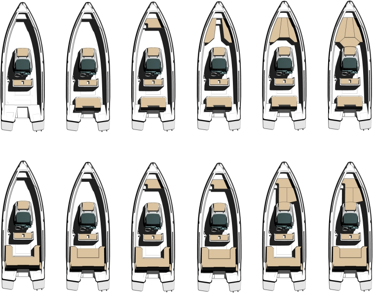 Compass 7S üstten yerleşim seçenekleri